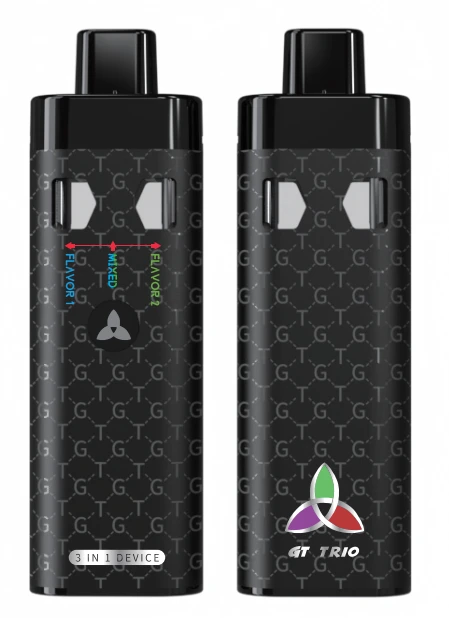 Dual Chamber Two Flavors Disposable Vape 2 Flavors in One Device Vape Empty E Cig Vaporizer Kit - Disposable CBD Vape 2 Flavors in One