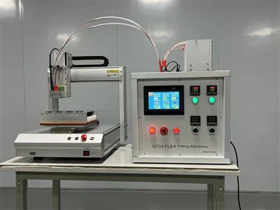 Több ízű töltőolaj gép nagy sebességű, 3 fejes előtekercses Vape Cart Olaj Teljesen automatikus vastag HHC mézolaj töltőgép - Több ízű desztillált olaj töltőgép