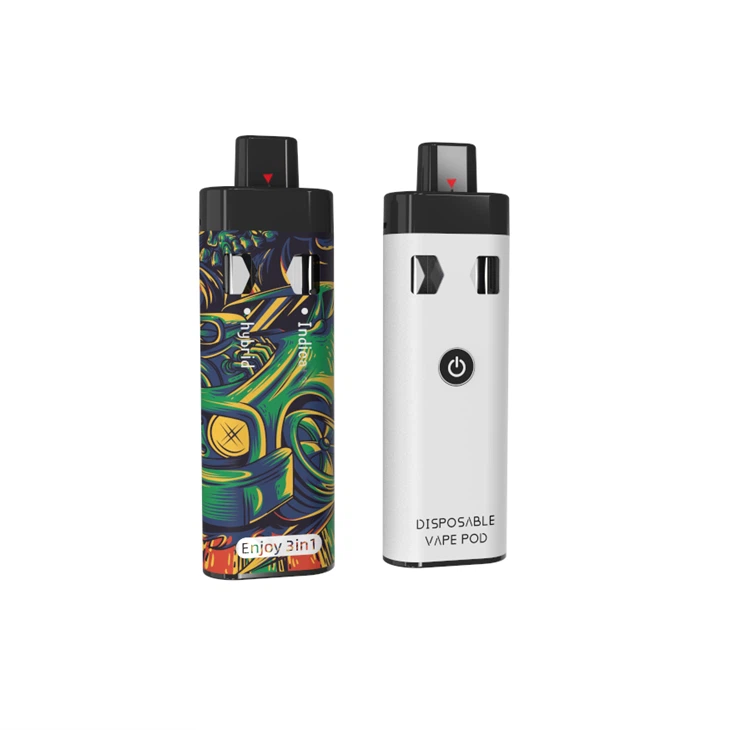 Kína eredeti gyár Németország legnépszerűbb CBD -eszköze vape kettős kamra kettős ízű, -} c töltő 2ml delta 8 thc vastag olajjal.